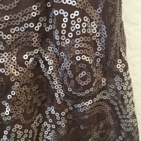 1.2.3. Paris Taupe Sequin Paisley Dress | 4 - Picture 6 of 14